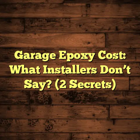 Garage Epoxy Cost: What Installers Don’t Say? (2 Secrets)