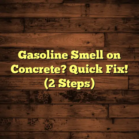 Gasoline Smell on Concrete? Quick Fix! (2 Steps)