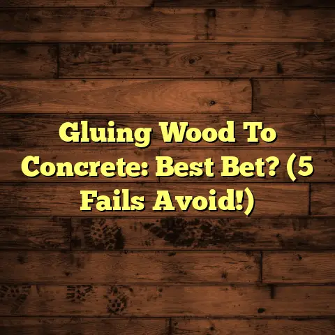 Gluing Wood To Concrete: Best Bet? (5 Fails Avoid!)