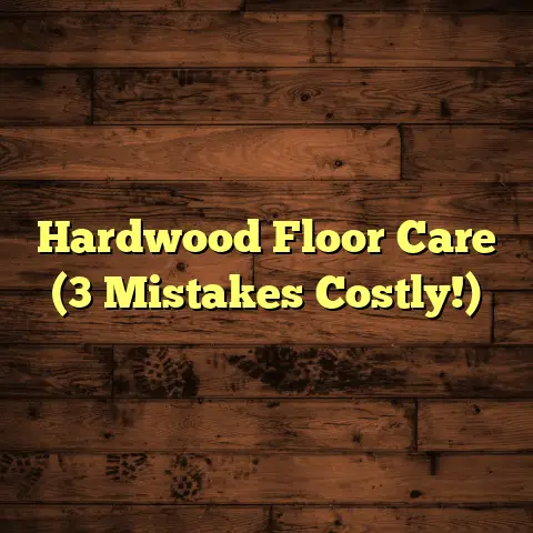 Hardwood Floor Care (3 Mistakes Costly!)