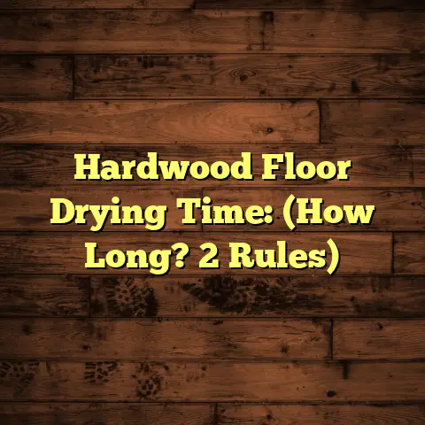 Hardwood Floor Drying Time: (How Long? 2 Rules)