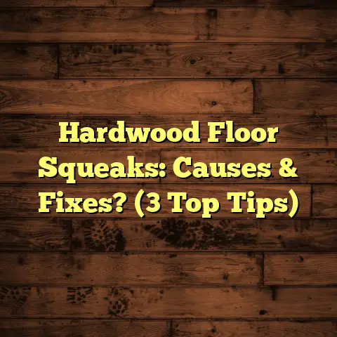 Hardwood Floor Squeaks: Causes & Fixes? (3 Top Tips)