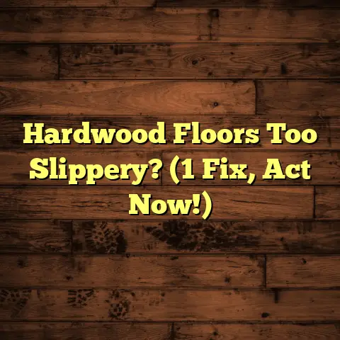 Hardwood Floors Too Slippery? (1 Fix, Act Now!)