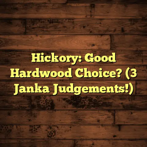Hickory: Good Hardwood Choice? (3 Janka Judgements!)