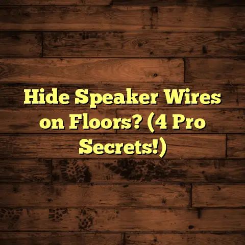 Hide Speaker Wires on Floors? (4 Pro Secrets!)