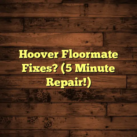 Hoover Floormate Fixes? (5 Minute Repair!)