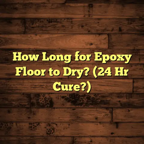 How Long for Epoxy Floor to Dry? (24 Hr Cure?)