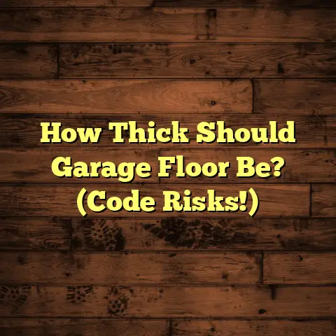 How Thick Should Garage Floor Be? (Code Risks!)