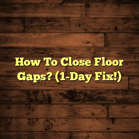 How To Close Floor Gaps? (1-Day Fix!)