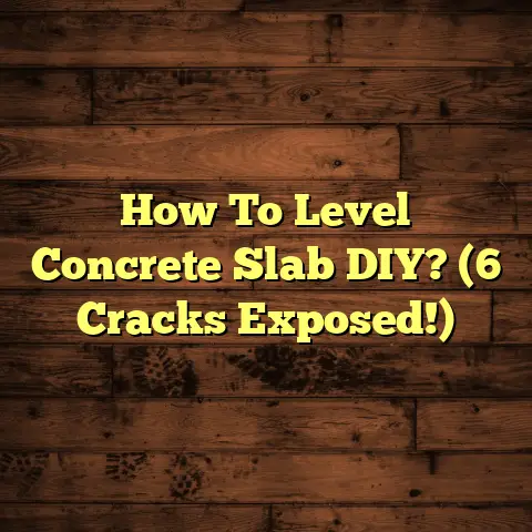 How To Level Concrete Slab DIY? (6 Cracks Exposed!)