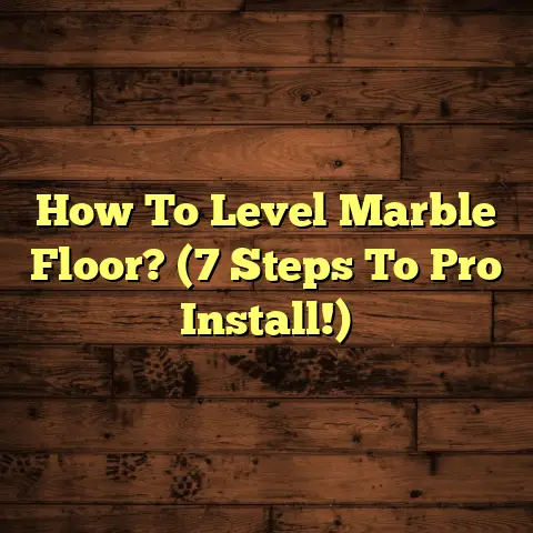 How To Level Marble Floor? (7 Steps To Pro Install!)