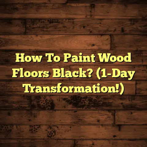 How To Paint Wood Floors Black? (1-Day Transformation!)