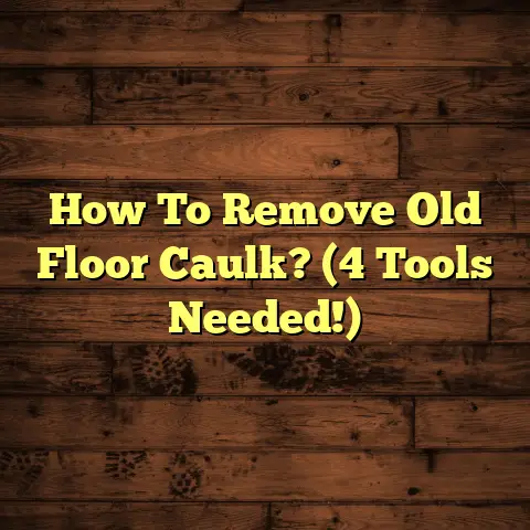 How To Remove Old Floor Caulk? (4 Tools Needed!)