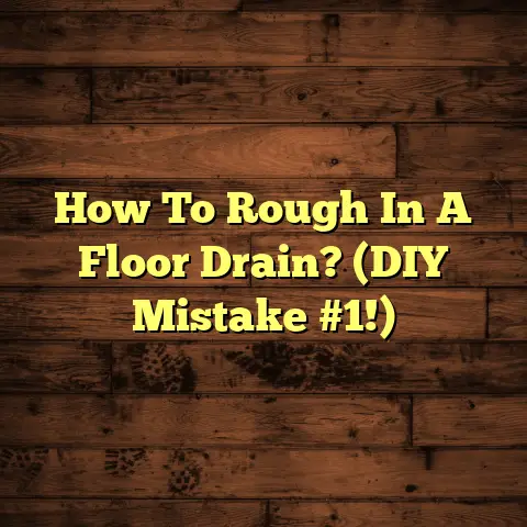 How To Rough In A Floor Drain? (DIY Mistake #1!)