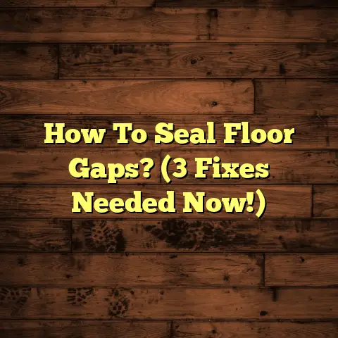 How To Seal Floor Gaps? (3 Fixes Needed Now!)