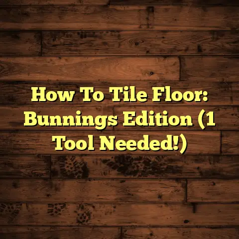 How To Tile Floor: Bunnings Edition (1 Tool Needed!)