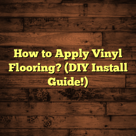 How to Apply Vinyl Flooring? (DIY Install Guide!)