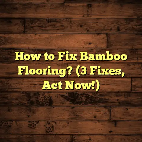 How to Fix Bamboo Flooring? (3 Fixes, Act Now!)