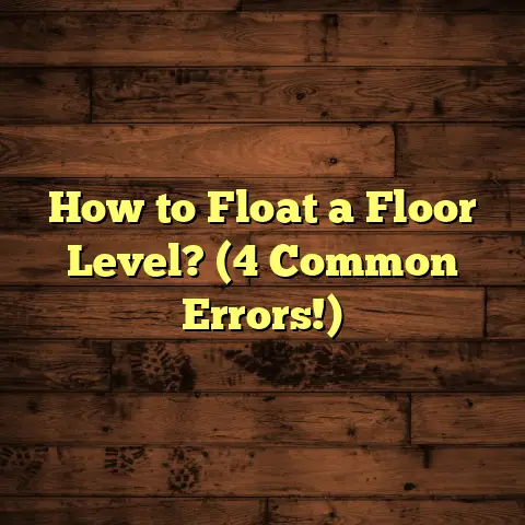 How to Float a Floor Level? (4 Common Errors!)