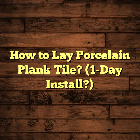 How to Lay Porcelain Plank Tile? (1-Day Install?)
