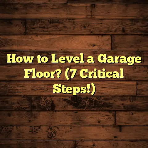 How to Level a Garage Floor? (7 Critical Steps!)