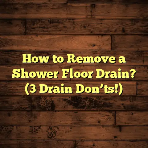 How to Remove a Shower Floor Drain? (3 Drain Don’ts!)