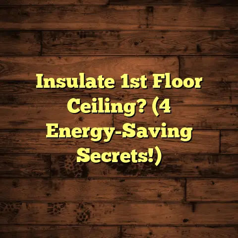 Insulate 1st Floor Ceiling? (4 Energy-Saving Secrets!)