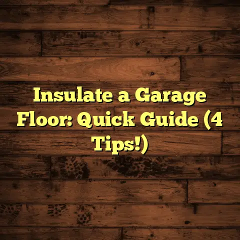 Insulate a Garage Floor: Quick Guide (4 Tips!)