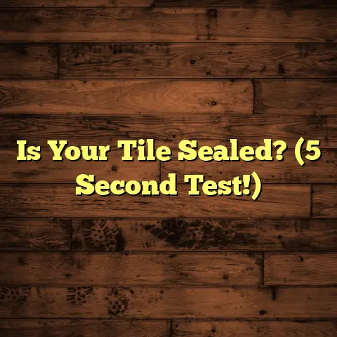 Is Your Tile Sealed? (5 Second Test!)