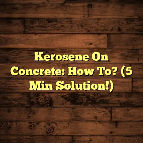 Kerosene On Concrete: How To? (5 Min Solution!)