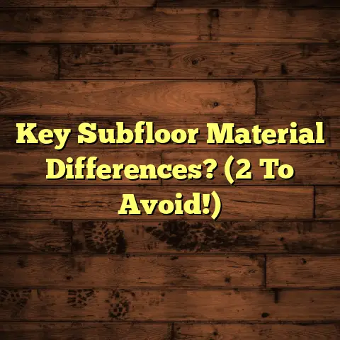 Key Subfloor Material Differences? (2 To Avoid!)