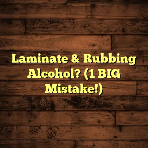 Laminate & Rubbing Alcohol? (1 BIG Mistake!)