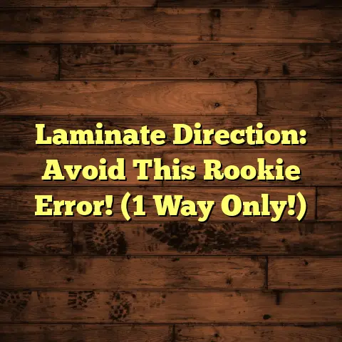 Laminate Direction: Avoid This Rookie Error! (1 Way Only!)