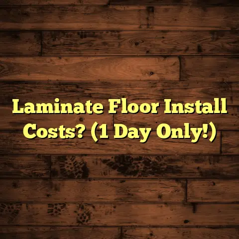 Laminate Floor Install Costs? (1 Day Only!)