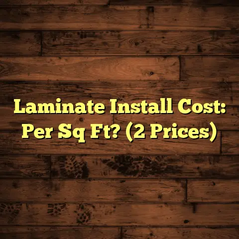 Laminate Install Cost: Per Sq Ft? (2 Prices)