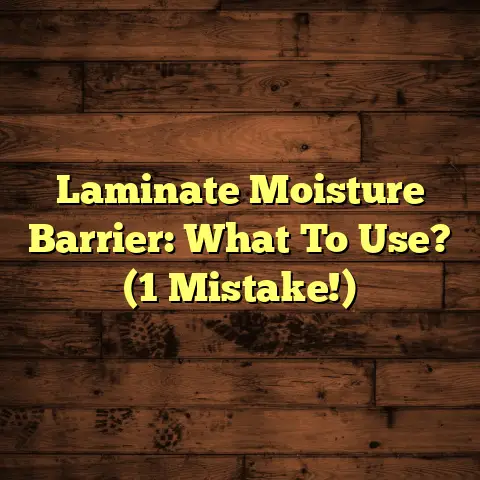 Laminate Moisture Barrier: What To Use? (1 Mistake!)