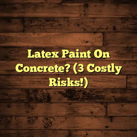 Latex Paint On Concrete? (3 Costly Risks!)