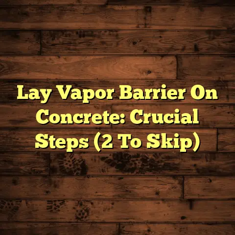 Lay Vapor Barrier On Concrete: Crucial Steps (2 To Skip)