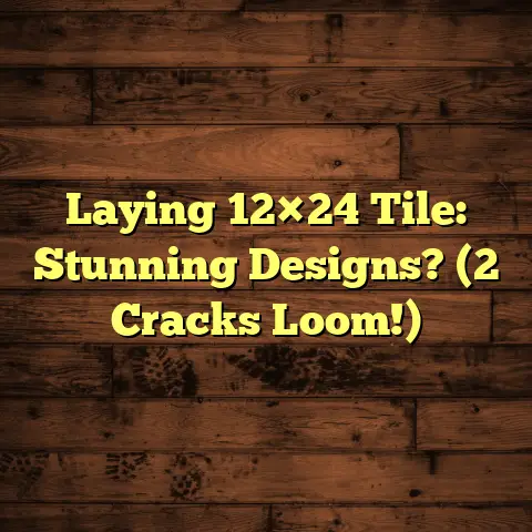 Laying 12×24 Tile: Stunning Designs? (2 Cracks Loom!)