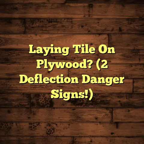 Laying Tile On Plywood? (2 Deflection Danger Signs!)