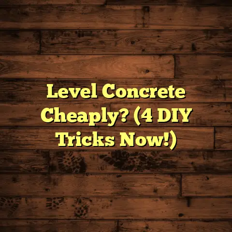 Level Concrete Cheaply? (4 DIY Tricks Now!)