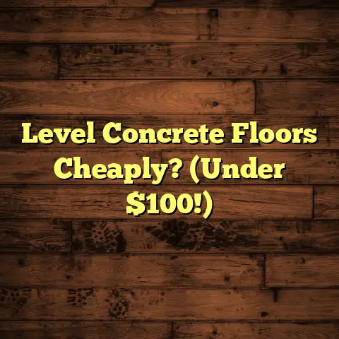 Level Concrete Floors Cheaply? (Under $100!)