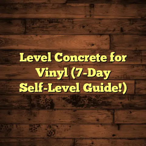 Level Concrete for Vinyl (7-Day Self-Level Guide!)