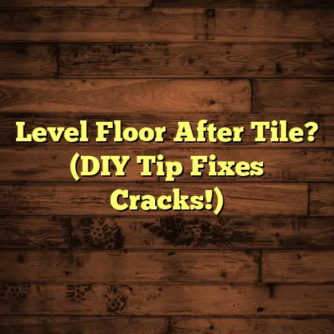 Level Floor After Tile? (DIY Tip Fixes Cracks!)