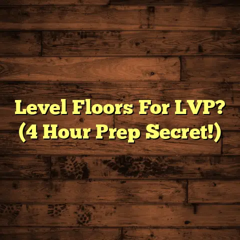 Level Floors For LVP? (4 Hour Prep Secret!)