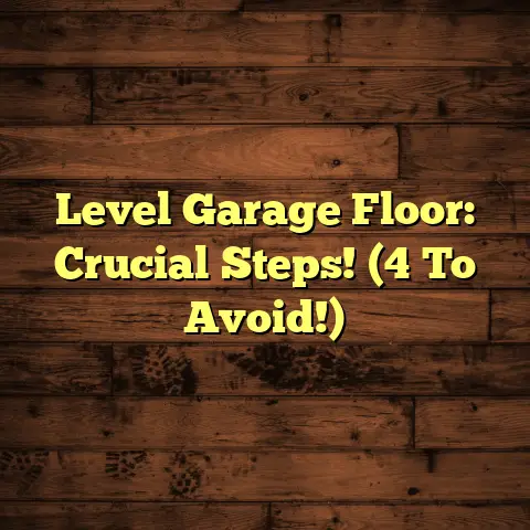 Level Garage Floor: Crucial Steps! (4 To Avoid!)