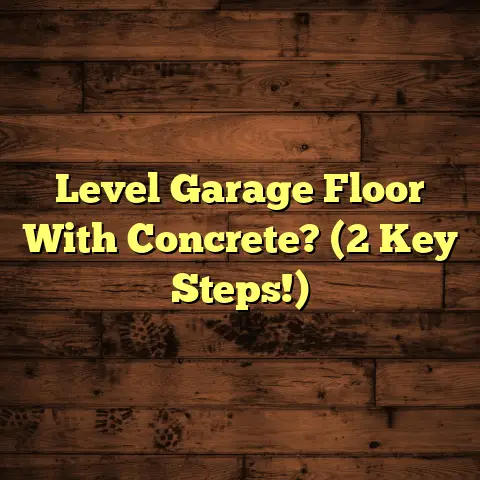 Level Garage Floor With Concrete? (2 Key Steps!)