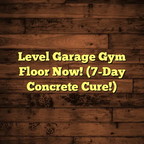 Level Garage Gym Floor Now! (7-Day Concrete Cure!)