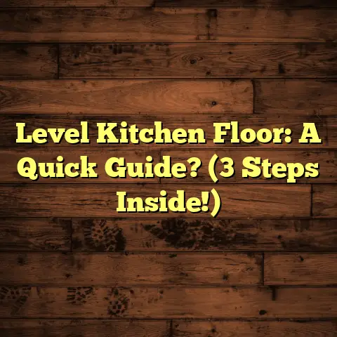 Level Kitchen Floor: A Quick Guide? (3 Steps Inside!)