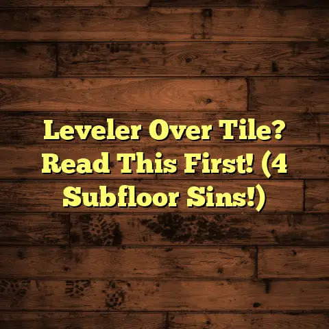 Leveler Over Tile? Read This First! (4 Subfloor Sins!)